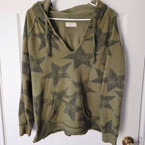 Ocean Drive Star Sweatshirt Hoodie‎ M V-Neck